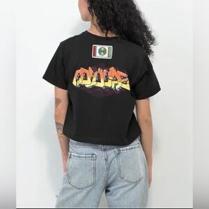 NWOT Women’s Cross Colours NY Graffiti 90s Crop Top - Black - Sz M
